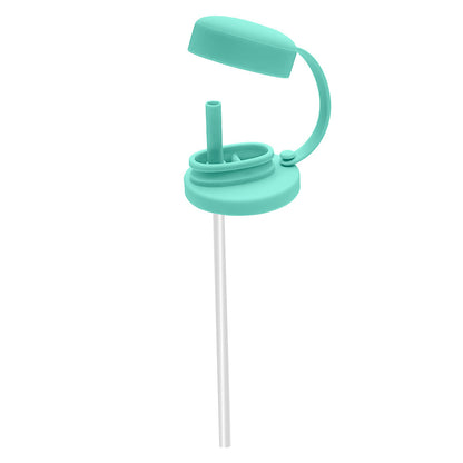 Universal Silicone Soda Can Lids with Built-In Straw Set