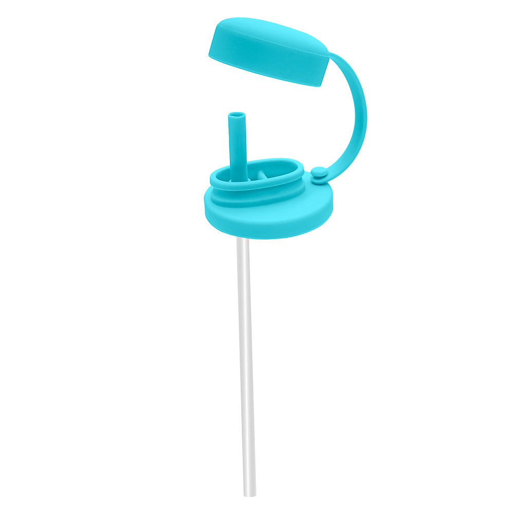 Universal Silicone Soda Can Lids with Built-In Straw Set